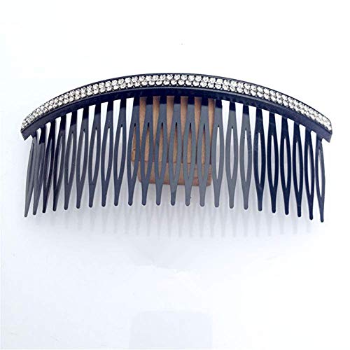 Ruihfas Fashion Women 24 Teeth Hair Comb Pin Clip Double Rows Rhinestone Hair Side Combs 4.72" Length, 5-count - Image 5