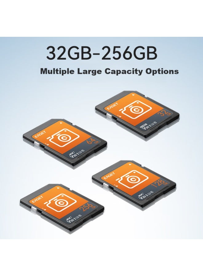 Eaget 128gb Sd Memory Card U3 C10 4k V30 Camera Storage Card, Read Speed 200mb/s, Write Speed 90mb/s, Mirrorless/dslr Camera Memory Card - Image 5