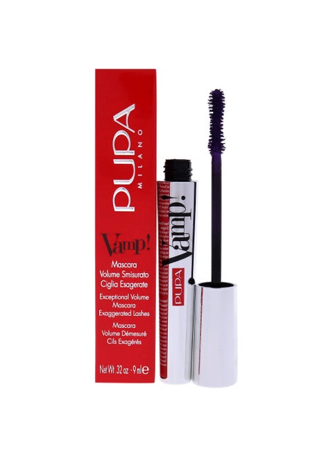 PUPA Milano Vamp! Mascara - For Voluminous And Dramatic Eyelashes - Max Lengthening And Defining Formula Adds Impact - Boost Your Eye Allure With Long, Thick Lashes - 400 Amethyst Violet - 0.32 Oz