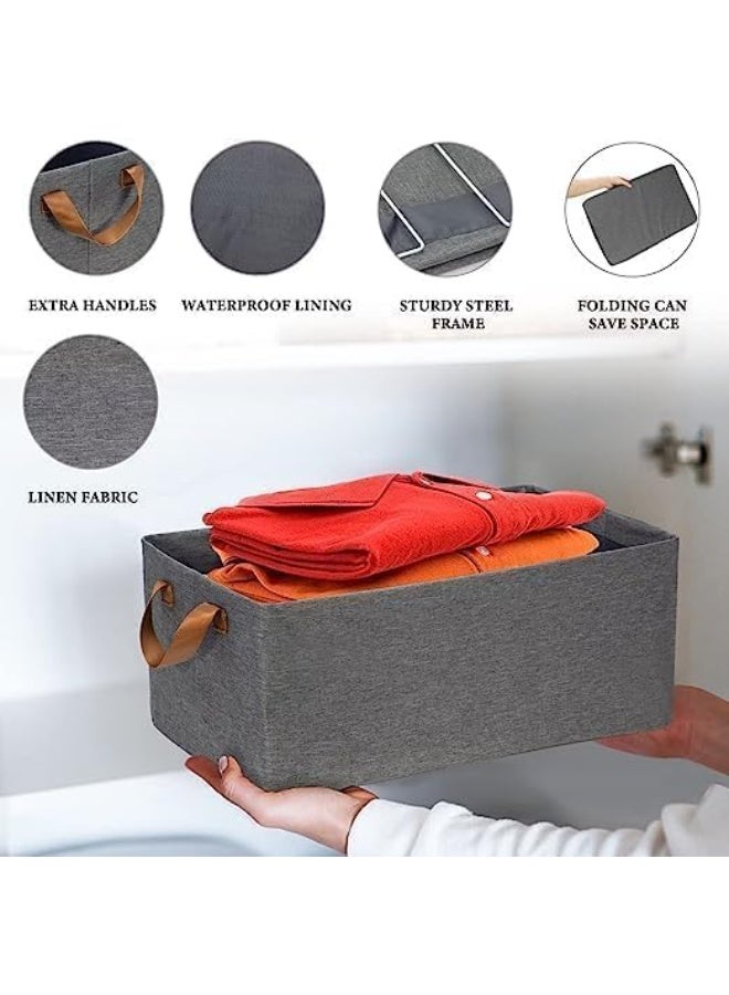 صندوق تخزين لتنظيم الملابس والفوط والمفروشات قابل للطي - Image 5