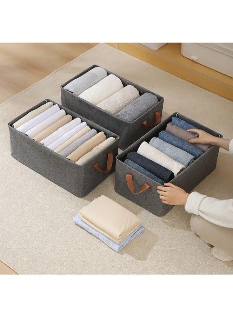 صندوق تخزين لتنظيم الملابس والفوط والمفروشات قابل للطي - Image 2
