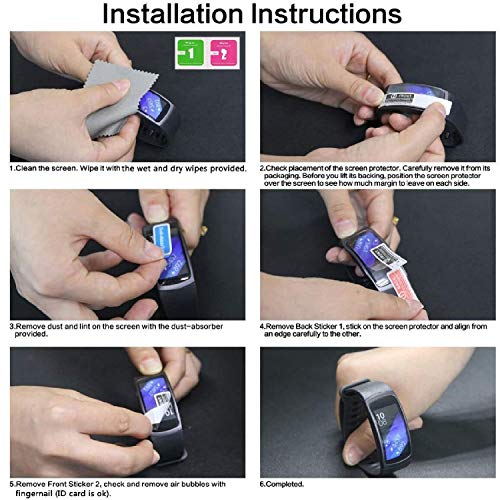 FCS Ultrathin 0.3mm 9H Hardness Anti Shock Edge to Edge Full Screen Coverage Flexible Watch Screen Protector for boAt Watch Flash (Transparent, 5) - Image 5