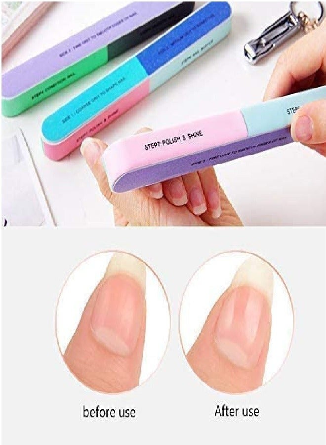 Nail Buffer 4 Surfaces Colored - Image 3