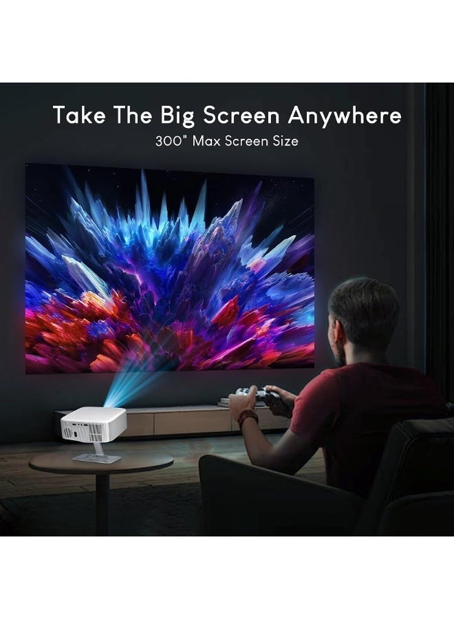 Salange P92MAX 4K Smart Projector, 30000LM, Built-in Licensed Apps, Native 1080P, Auto Keystone, WiFi 2.4G&5G, Bluetooth 5.2, Compatible with Smartphones - Image 3