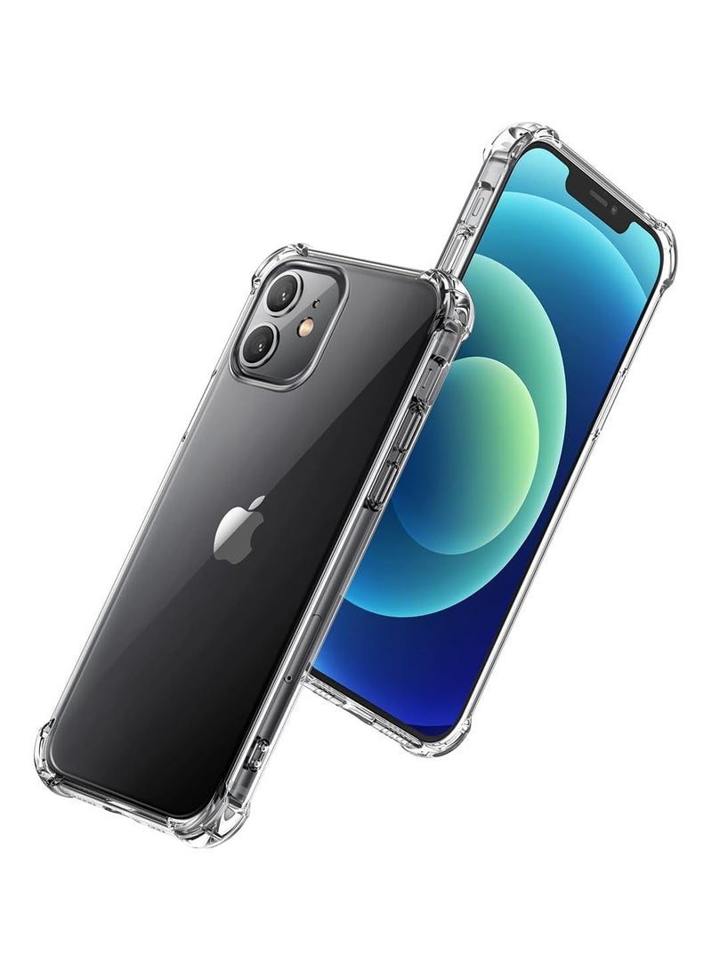 Bills Clear TPU Protective Case for iPhone 12 - Slim Transparent Shockproof Cover with Reinforced Corners - Image 1