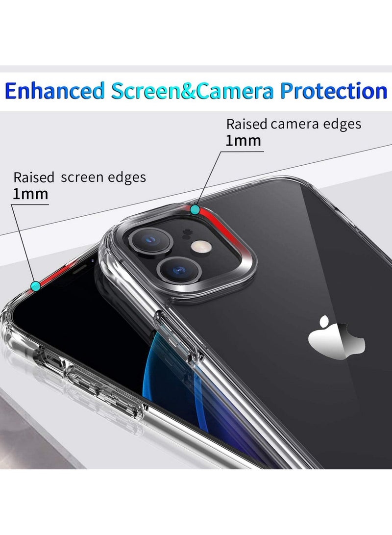 Bills Clear TPU Protective Case for iPhone 12 - Slim Transparent Shockproof Cover with Reinforced Corners - Image 2