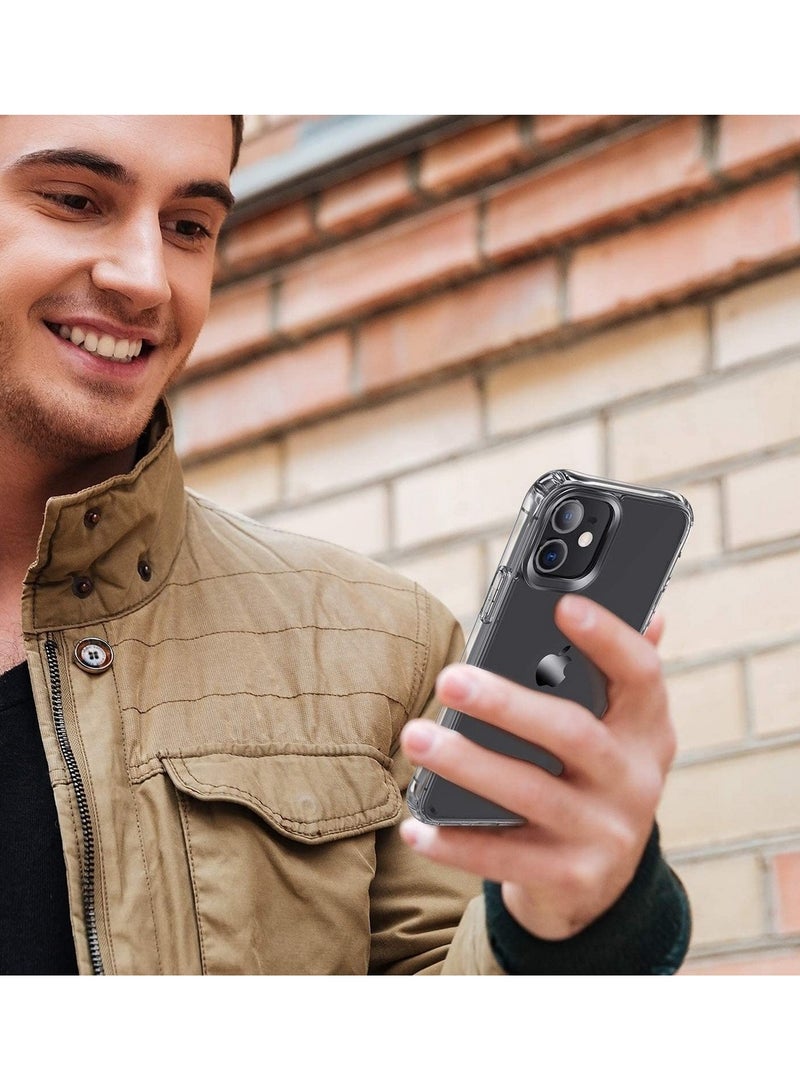 Bills Clear TPU Protective Case for iPhone 12 - Slim Transparent Shockproof Cover with Reinforced Corners - Image 5