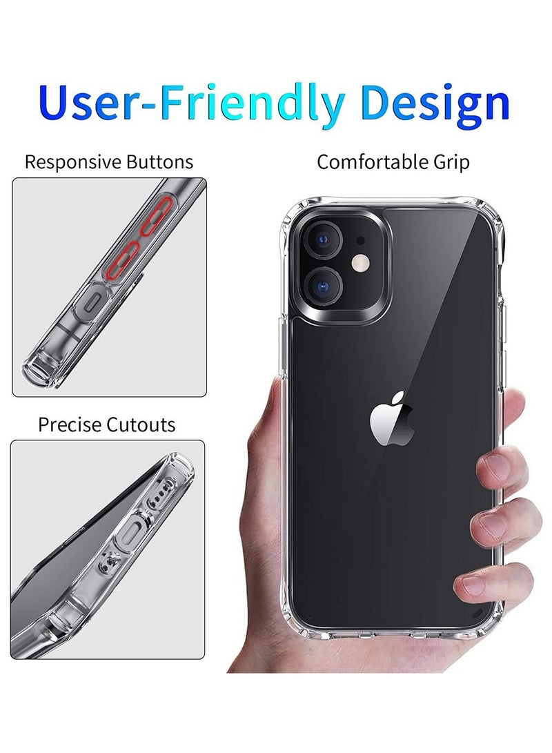 Bills Clear TPU Protective Case for iPhone 12 - Slim Transparent Shockproof Cover with Reinforced Corners - Image 4