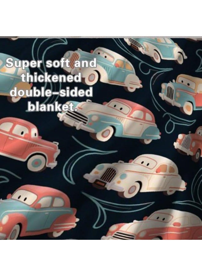 عام بطانية رقيقة من الفانيلا الكرتونية للأطفال والرضع (دافئة ومريحة، ومناسبة للنوم والألعاب) 70 سم * 100 سم