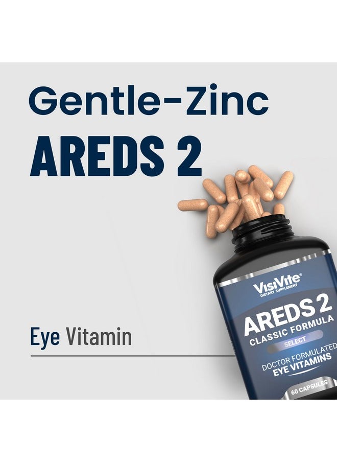 VisiVite AREDS 2 Select Eye Vitamins for Macular Support - Vitamins for Eyes with Zeaxanthin Plus Lutein Macular Supplement - Premium Macular Health Formula - Eye Supplements for Adults - 60 Capsules  - Image 2