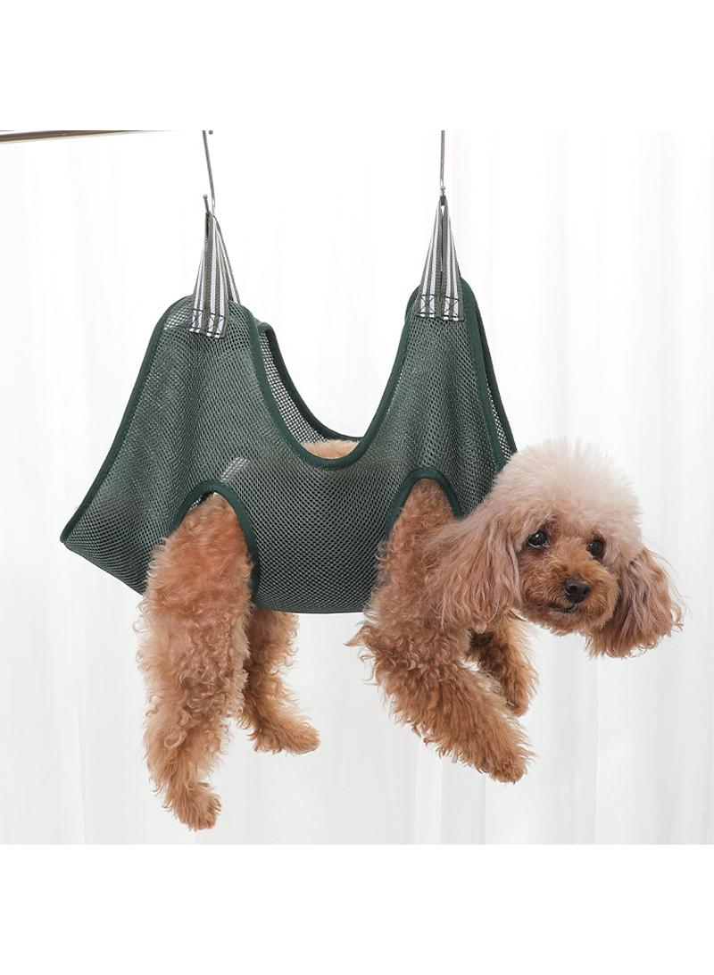 Generic Green-11PCS M 5-10KG Cat Grooming Hammock Pet Nail Cutting Anti Scratch Bite Fixed Bag Kitten Bath Trimming Restraint Bags Beauty Pet Supplies Set  - Image 4