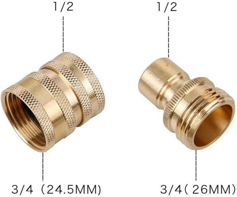 كلاراكو مجموعة محولات غسالة الضغط (8 قطع)، طقم توصيل سريع، من M22 إلى 3/8 بوصة توصيل سريع، ومن 3/4 بوصة إلى وصلة سريعة الفك - Image 5
