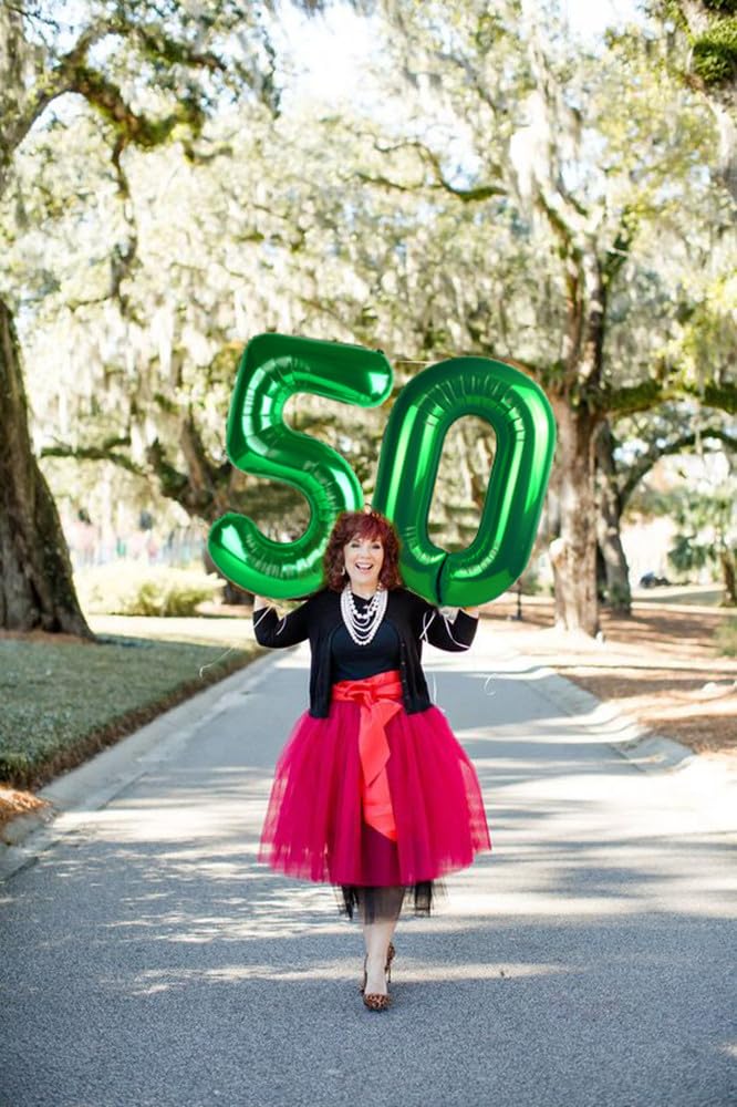 Mluchee Balloon Numbers 40 Inch 5 Ballon for 5th Birthday Decorations, 15 25 35 50 Big Dark Green Number Balloons for Wedding Photo Shoot Party Decor - Image 2