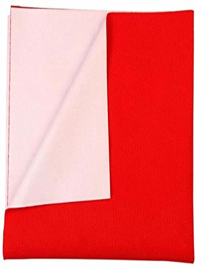 PIKIPOO High Absorbent Water Resistant Bed Protector Quickly Dry Washable Hygienic Baby Sheet Soft Breathable Smell Free Reusable Sheets for Babies Crib Matt (Medium (100 X 70 CM), Red) - Image 3