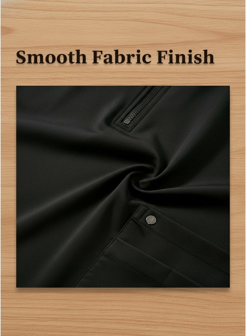 Mark Fairwhale New Minimalist Stand Up Collar Half Zipper Medical Hand Wash Suit Set - Image 4