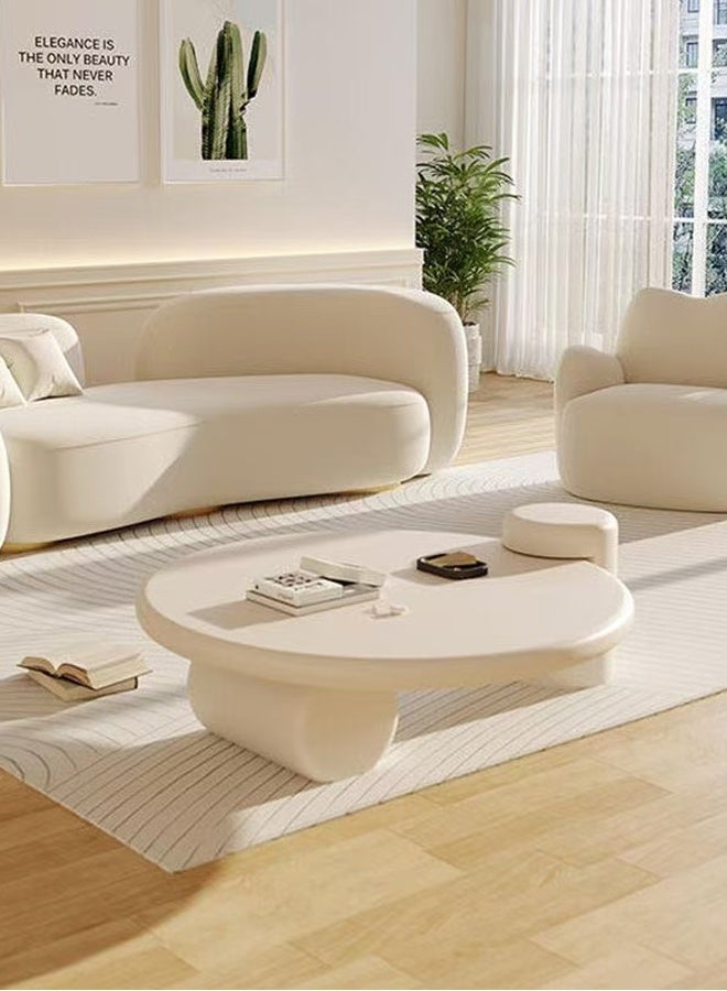 fashionhome Multipurpose Use Modern Design Lacquer Finish Coffee Table Luxury Style Ambient Lightening Center Table Premium Wood Built Serving Table for Living Room Home Office 90x33 cm - Image 1