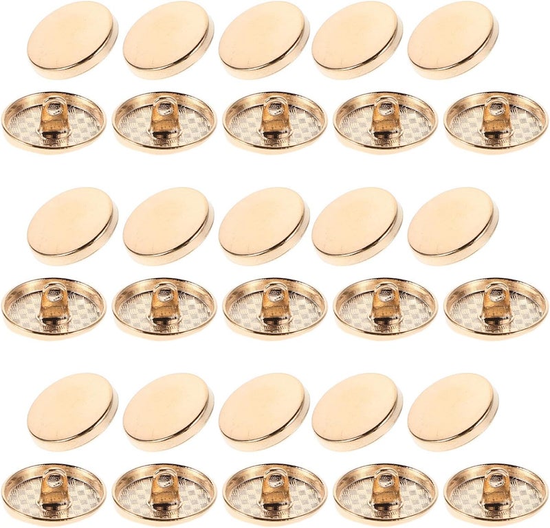 30 Pcs Vintage Metal Sewing Buttons 25mm Golden Blazer Coat Suit Decorative Craft Buttons for Garment DIY and Clothing Accessories - Image 1