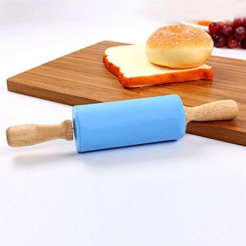 Koogel 9 Inch Mini Rolling Pin, 2 PCS Wooden Handle Rolling Pin for Kids Dough Rollers for Baking supplies Home Kitchen - Image 5