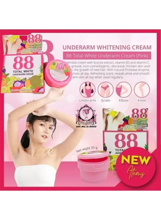 88 Total White Pink Underarm Brightening Cream – 35 g - Image 3