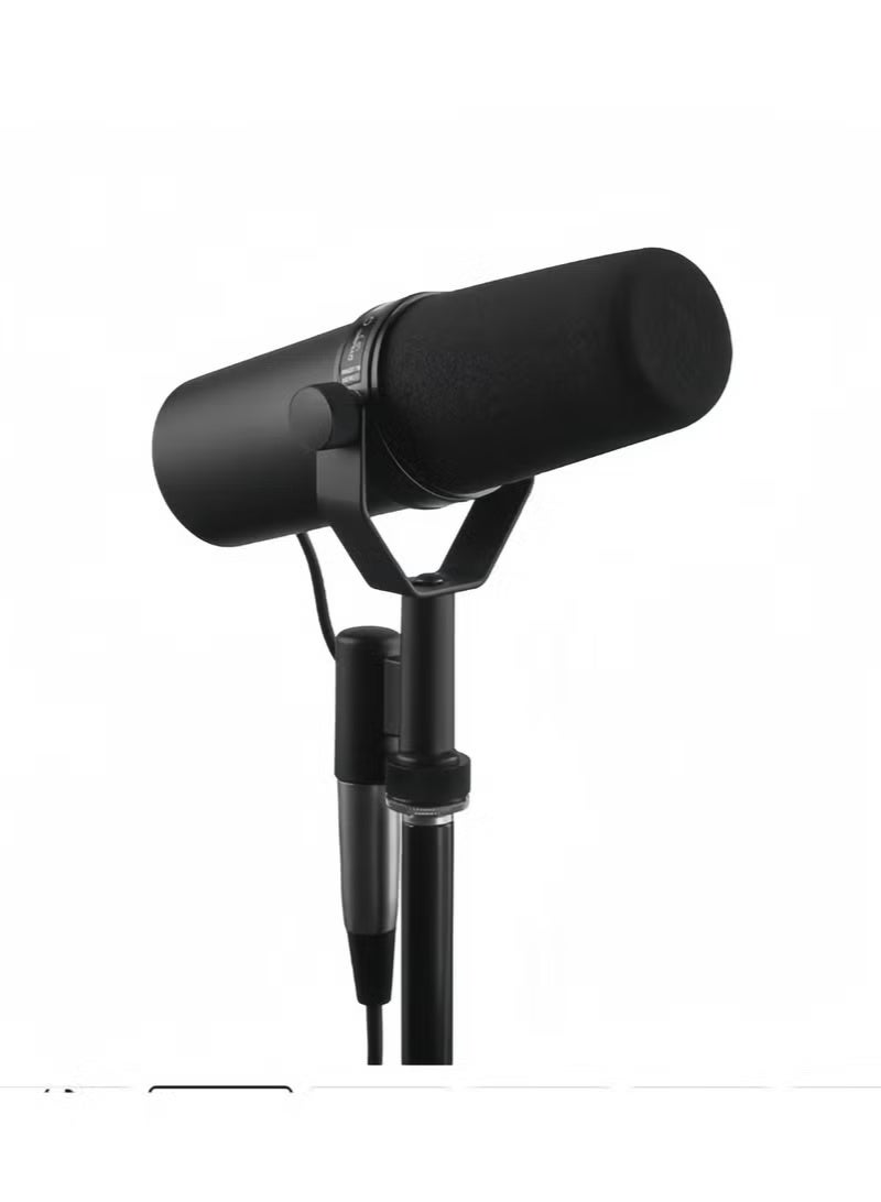 Shure Incorporated SM7B Microphone - Vocal Dynamic Studio Mic for Broadcast, Podcast, Recording, Gaming & Streaming, XLR, Rugged Construction, Detachable Windscreen, Smooth Sound, Warm Vocals, Wide-Range Frequency SM7B Black - Image 3