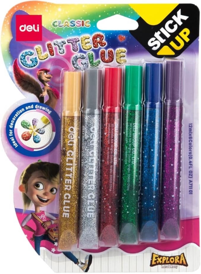 ديلي غراء ديلي اللامع 12 مل × 6 ملون EA71101 - Image 1