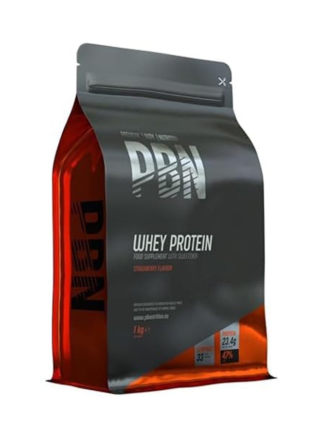 Premium Body Nutrition Whey Protein 1kg Strawberry Pouch - Image 1