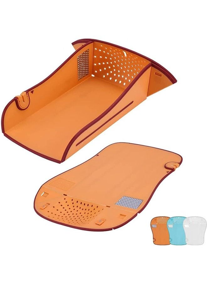 DMG TECH DMG Foldable Cutting Board, 6-in-1 Muitifunctional Cutting Board,Camping & Camper Cutting Board, Space Saving Choping Board for Camping/Picnic/Kitchen (Orange)  - Image 1