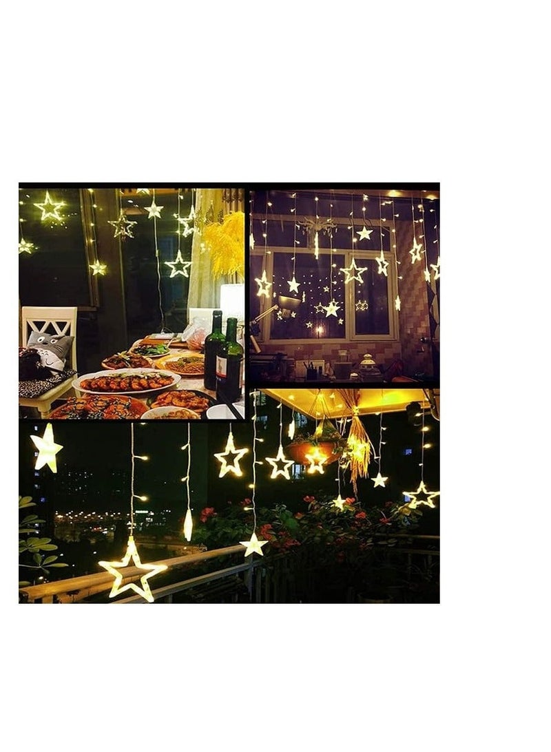 ستارة ليد مضيئة بتصميم ساحر – للنافذة والديكور الرمضاني بطول 2.5 متر - Image 2