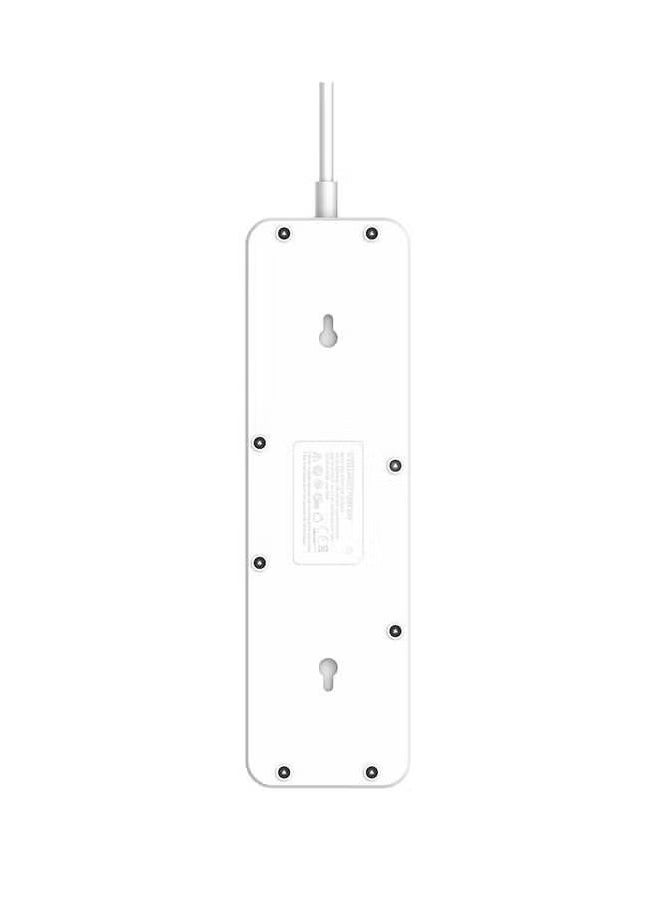 ELTRAZONE SC5614 Power Strip – 5 AC Outlets & 6 USB Charging Ports, 2m Long Extension Cord, Ideal for Home & Office Use, Surge Protection, Compact Design for Multiple Devices  - Image 2
