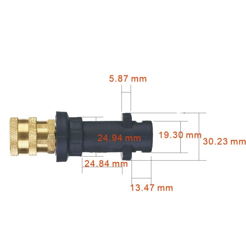 محول بندقية غسالة الضغط إلى موصل سريع 1/4 بوصة فقط متوافق مع كارتشر K2 وK3 وK4 وK5 وK6 وK7 - Image 5