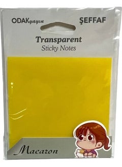 Focus Macaron Transparent Colored Sticky Notes 50 Sheets 76 x 76 mm