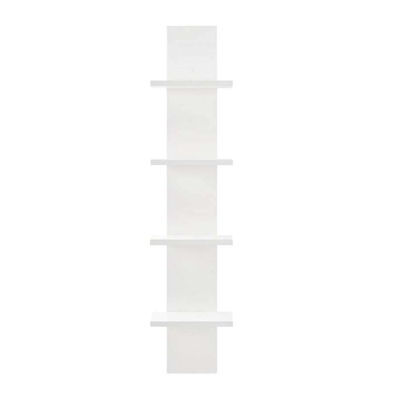 Danya B Danya B Arica Utility Column 4Tier Spine Wall Shelves White 