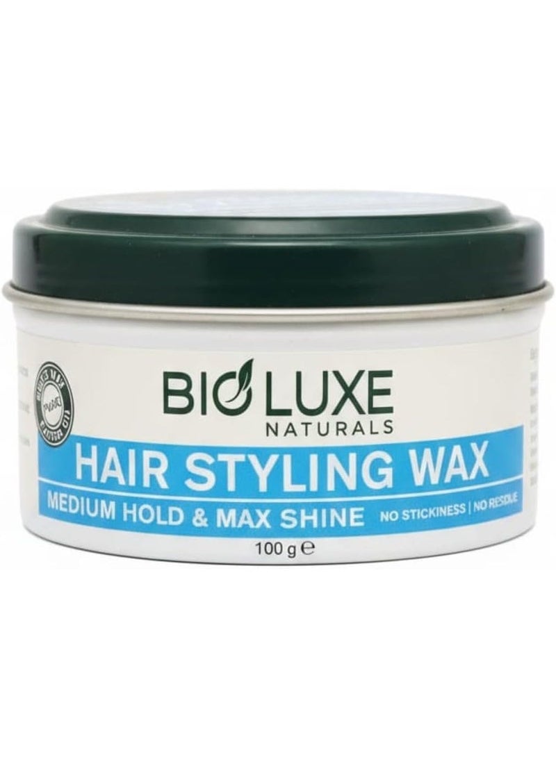Bio Luxe NATURALS HAIR STYLING WAX MEDIUM HOLD & MAX SHINE 100g - Image 2