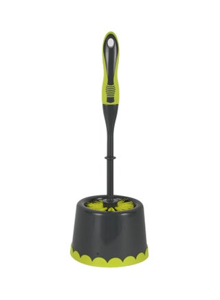 فرشاة مرحاض رويال فورد مع حامل - RF11189GR فرشاة مرحاض مدمجة وخفيفة الوزن مثالية لتنظيف المراحيض الهندية والغربية - view 2
