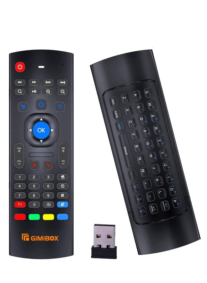 NEW GiMiBOX MX3 Pro Air Mouse Wireless Keyboard – 2.4G Smart TV Remote with Motion Sensing for Android TV Box, Game Controller, PC & Smart TV - Image 1