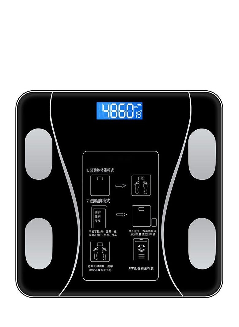 Generic - Body Digital Fat Scale, Usb Link Weight Scale, Body Composition Monitor, Health Analyzer, With Smartphone Application For Measuring Weight, Fat, Water, Etc. - Image 1