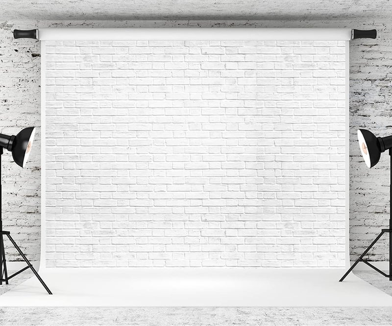 Kate 75ft Brick Wall Photography Backdrop Light Brick Photo Background Photo Studio Props for Photographer Pictures Videos