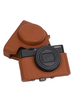 XEVN for Sony rx100 case,for Sony rx100 vi case,dsc-rx100 Mark ii,dsc-rx100 iii,dsc-rx100 iv,dsc-rx100 v RX100 VII m6 5a m3 Protective Leather Camera Case Bag with Camera Shoulder Strap