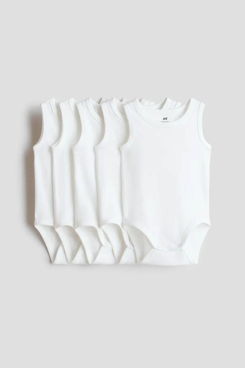 H&M 5-pack cotton bodysuits