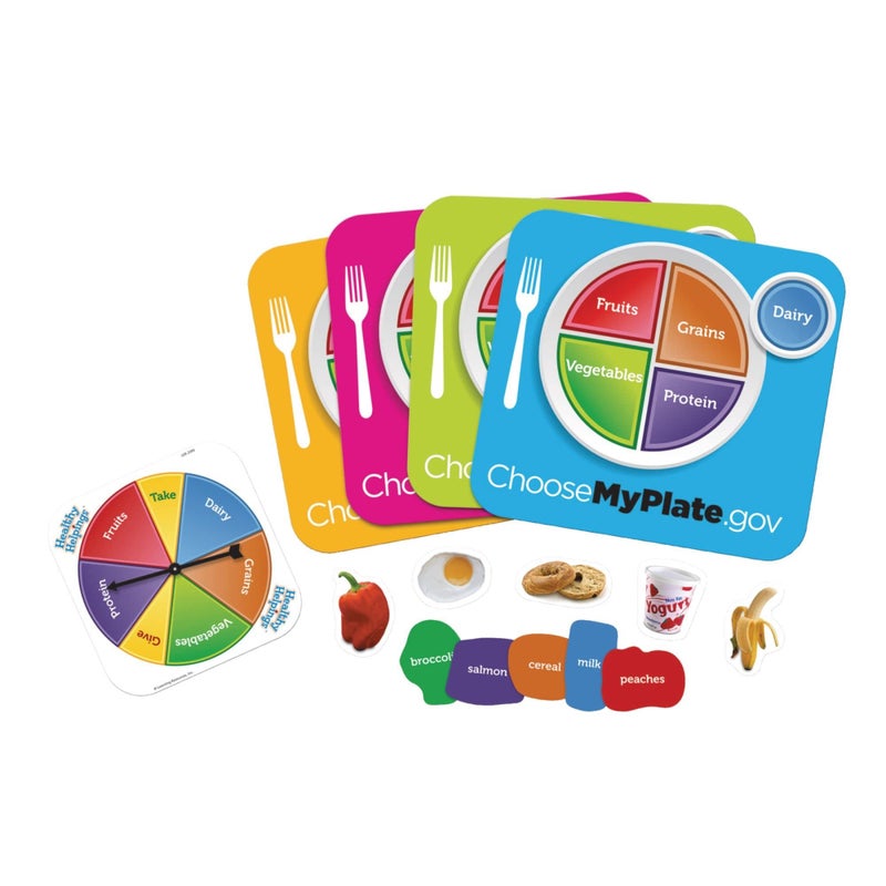 Learning Resources Healthy Helpings A Myplate Game 24 Players 56 Piece Set Ages 4 - Image 4