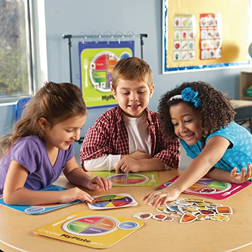 Learning Resources Healthy Helpings A Myplate Game 24 Players 56 Piece Set Ages 4 - Image 5