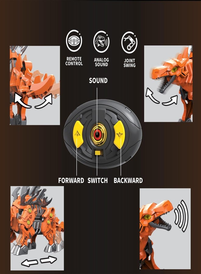 ThinkerPlace مجموعة بناء ديناصور ستيجوسورس للتحكم عن بعد من ThinkerPlace | ديناصور يعمل بالتحكم عن بعد | تعلم العلوم والتكنولوجيا والهندسة والرياضيات: تعرف على التكنولوجيا اللاسلكية | لعبة تعليمية للأطفال من عمر 6 سنوات فما فوق - Image 3