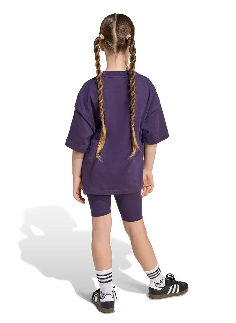 adidas Originals Kids Cycling Shorts And T-Shirt Set