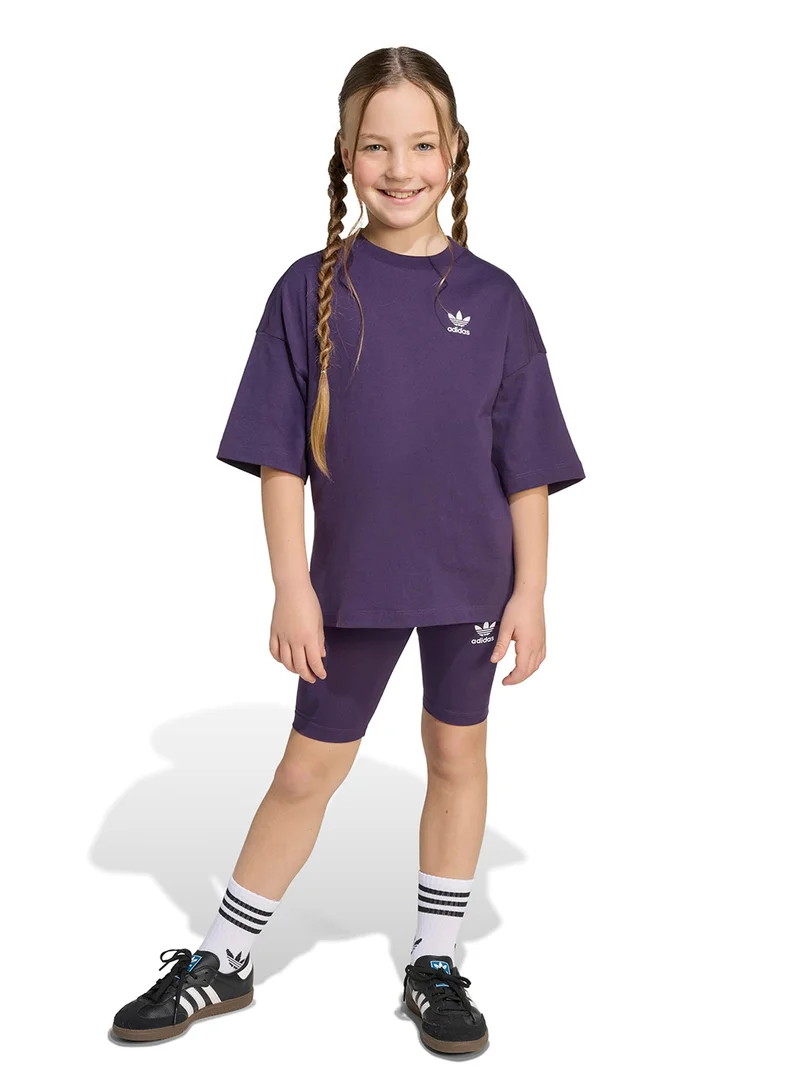 adidas Originals Kids Cycling Shorts And T-Shirt Set