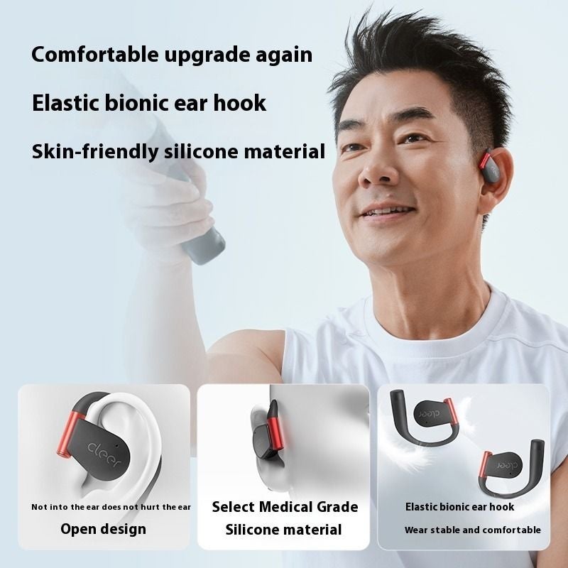 Cleer ARC 5 Open-Ear Smart AI Sports Running Headphones, Bluetooth with Touch Screen Dbe4.0 Amoled, 60H Battery, Gold - Image 4