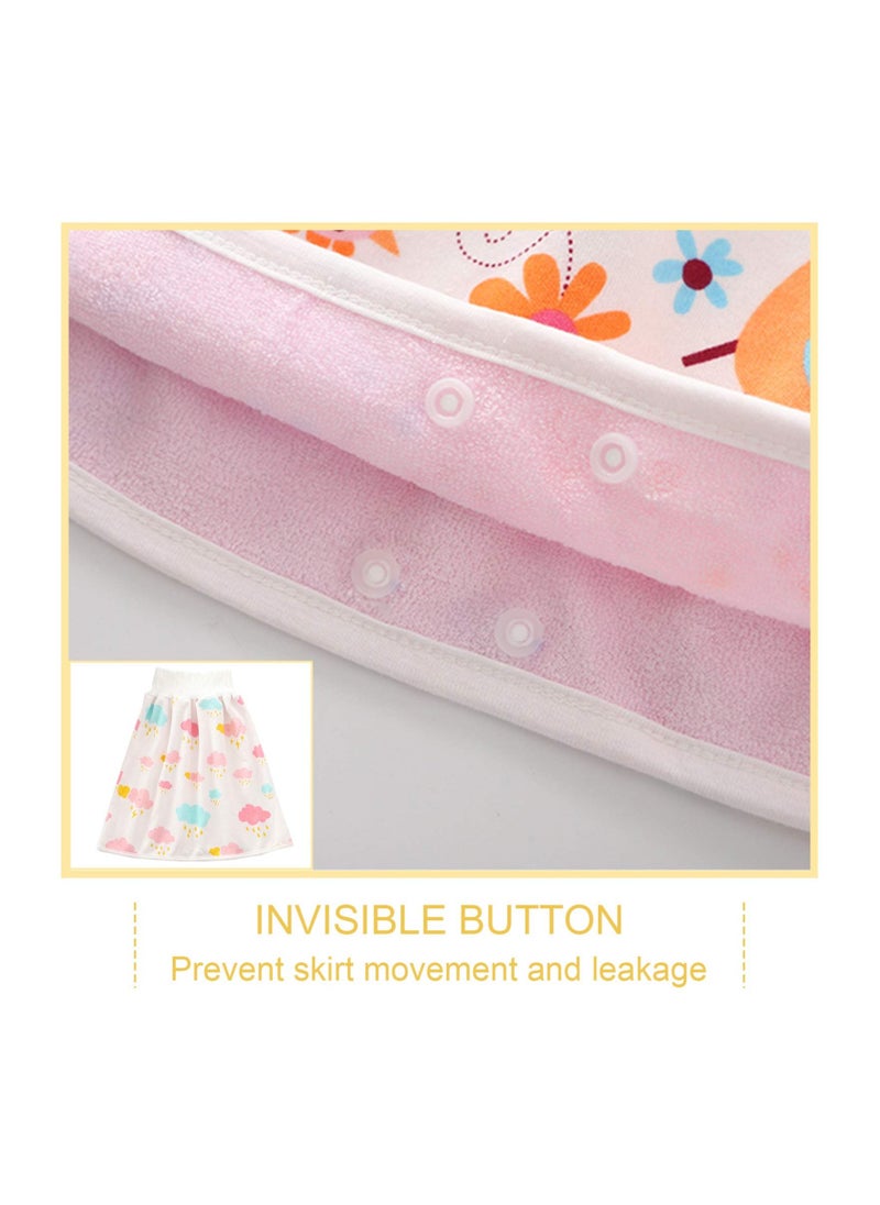 SYOSI Baby Nappy Skirt Cotton Diaper Training Pants Washable Shorts Waterproof Cloth Night Time Reusable Toddler Underwear for Pee Nappy Potty Training  - Image 5