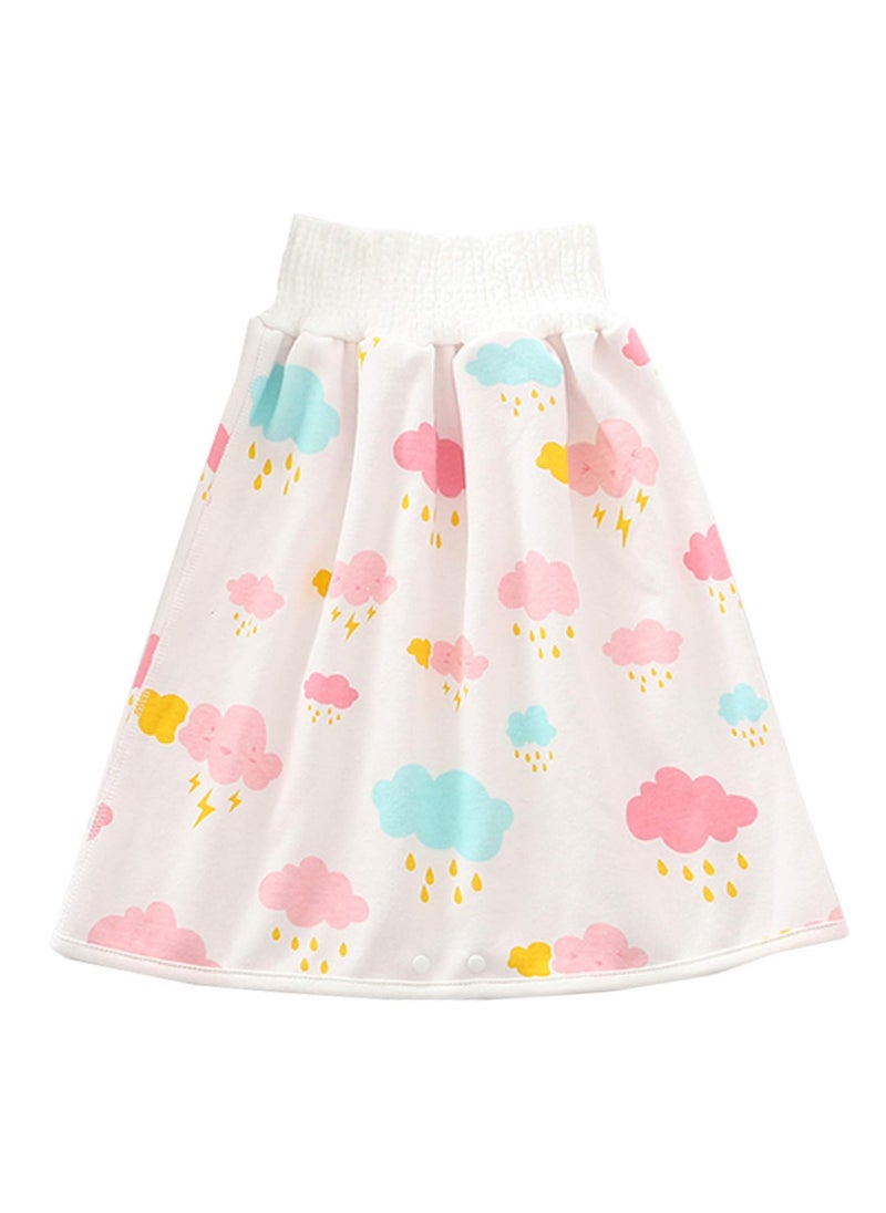 SYOSI Baby Nappy Skirt Cotton Diaper Training Pants Washable Shorts Waterproof Cloth Night Time Reusable Toddler Underwear for Pee Nappy Potty Training  - Image 1