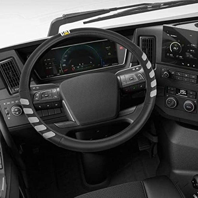 Caterpillar HexSport Black Carbon Fiber Steering Wheel Cover, Standard 15 inch Size, Durable and Comfortable with Advanced Grip, Car Steering Wheel Cover for Auto Truck Van  SUV - Image 5