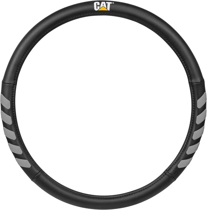 Caterpillar HexSport Black Carbon Fiber Steering Wheel Cover, Standard 15 inch Size, Durable and Comfortable with Advanced Grip, Car Steering Wheel Cover for Auto Truck Van  SUV - Image 1