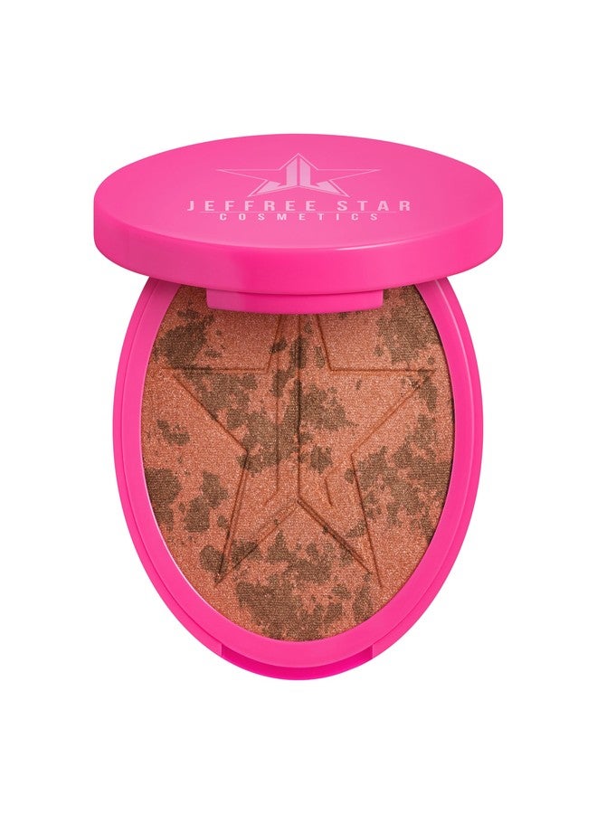 Jeffree Star Cosmetics Skin Frost Blush Highlighter, 0.56 oz, 2-in-1 Shimmer Powder (Truffle Alibi) - Image 1